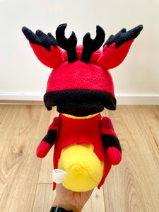 Radio Demon Ducky Plush *With a squeaker - Handmade- Unofficial- Fanmade