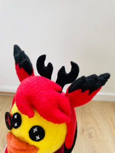 Radio Demon Ducky Plush *With a squeaker - Handmade- Unofficial- Fanmade