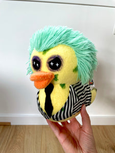 Beetle Ducky “The Duck With The Most” Plush - BJ- Fanmade- * with a squeaker*