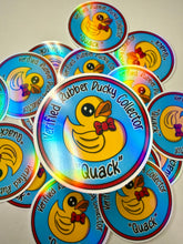 Načíst obrázek do prohlížeče Galerie, Verified Rubber Ducky Collector Vinyl Sticker- Holographic- Handmade