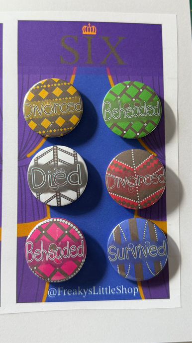 Six Musical Button Set - 32mm [PRE-ORDER]