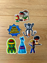 Load image into Gallery viewer, Nuclear Fallout Sticker Pack- 6pcs- Vinyl Stickers- Video Games- Post Apocalypse- Unofficial