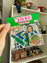 Afbeelding in Gallery-weergave laden, Wickedly Sticker Pack- 9pcs- Vinyl Stickers-Movie- Witches- Musical- Handmade