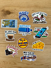 Cargar imagen en el visor de la galería, Hollandse Memes Vinyl Sticker Pack 10 stuks- Grappig-Viral- Nederland