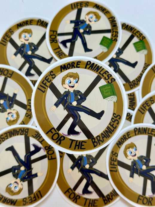 Musical Dancing Through Vinyl Sticker