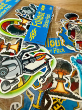 Load image into Gallery viewer, Nuclear Fallout Sticker Pack- 6pcs- Vinyl Stickers- Video Games- Post Apocalypse- Unofficial