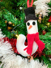 Load image into Gallery viewer, Snowmen Letter Ornament (Custom) -Christmas -Decoration- Christmas Tree