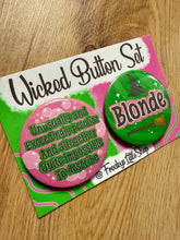 Načíst obrázek do prohlížeče Galerie, Wickedly Pink And Green Button Set *Unusual and Blonde*