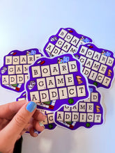 Load image into Gallery viewer, Board Game Addict Vinyl Sticker- Handmade