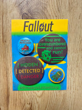 Načíst obrázek do prohlížeče Galerie, Nuclear Fallout Button Set- Handmade- Post Apocalypse- Video Game- Vaults