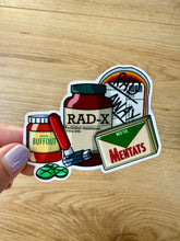 Load image into Gallery viewer, Nuclear Fallout Sticker Pack- 6pcs- Vinyl Stickers- Video Games- Post Apocalypse- Unofficial