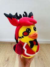 Cargar imagen en el visor de la galería, Radio Demon Ducky Plush *With a squeaker - Handmade- Unofficial- Fanmade