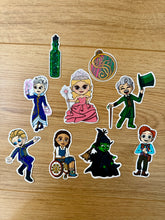 Afbeelding in Gallery-weergave laden, Wickedly Sticker Pack- 9pcs- Vinyl Stickers-Movie- Witches- Musical- Handmade
