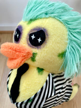 Cargar imagen en el visor de la galería, Beetle Ducky “The Duck With The Most” Plush - BJ- Fanmade- * with a squeaker*