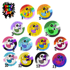 Pride Duckies Buttons