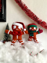 Načíst obrázek do prohlížeče Galerie, Gingerbread Men Plushies- Christmas- Holiday- Cute- Handmade- Plush- Christmas Gift