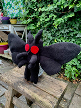 Load image into Gallery viewer, Mothman Plushie - Cryptid - Handmade